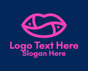 Hot Pink Lips  Logo