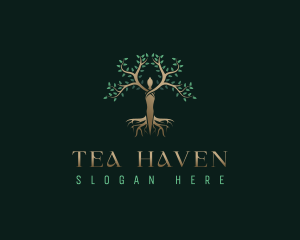 Therapy Tree Woman logo design