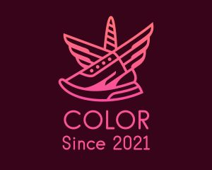 Sneakers - Unicorn Rubber Shoes Wings logo design