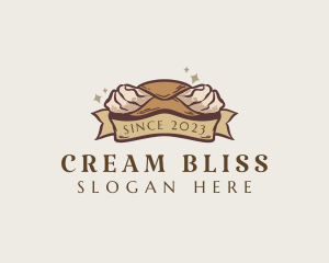 Cream - Cannoli Pastry Dessert logo design