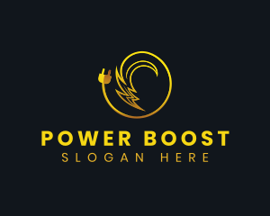 Charger - Electric Power Plug logo design