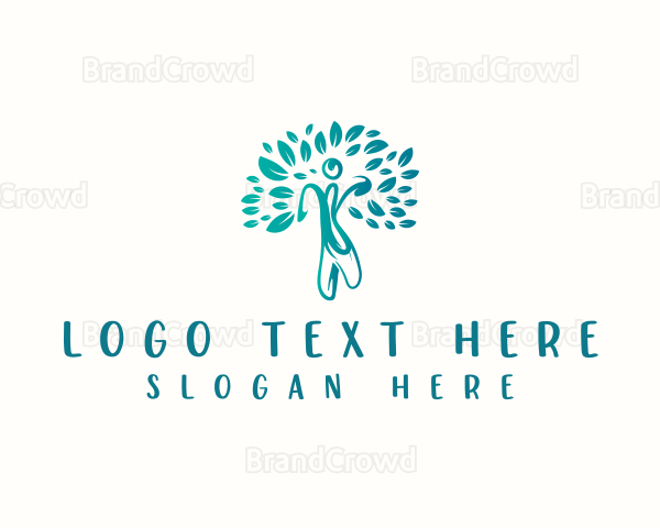 Eco Human Tree Logo