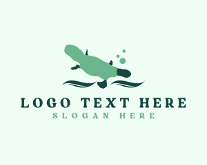 Stream - Wildlife Aquarium Platypus logo design