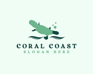 Coral - Wildlife Aquarium Platypus logo design
