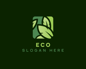 Environmental Eco Leaf logo design