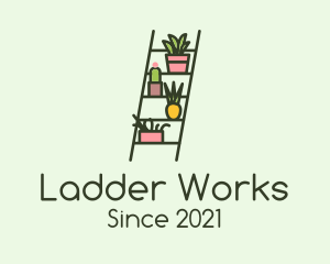 Ladder - Plant Ladder Garden logo design