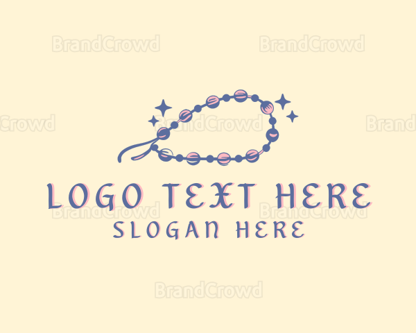 Beads Bracelet Jewelry Logo