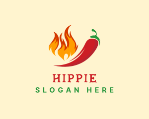 Hot Chili Fire Grill logo design