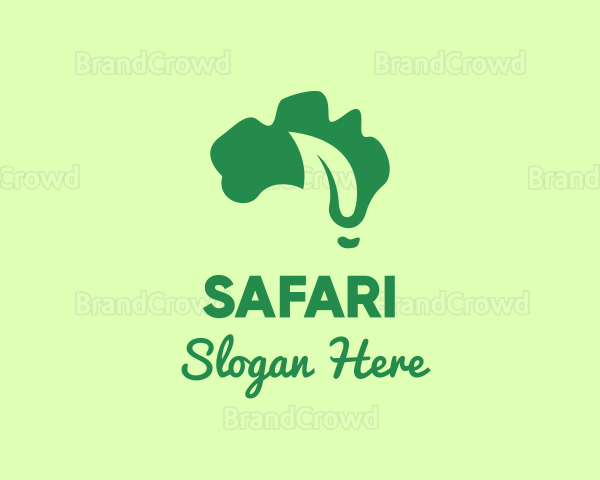 Organic Leaf Map Logo