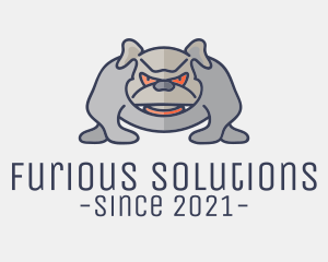 Angry Pitbull Dog logo design