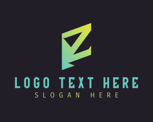 Negative Space - Masculine Brand Letter Z logo design