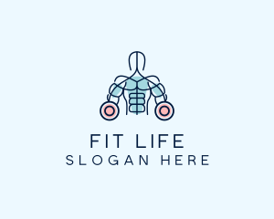 Fitness Gym Bodybuilder logo design