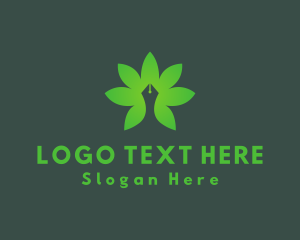 Leaf Pen Writer  Logo