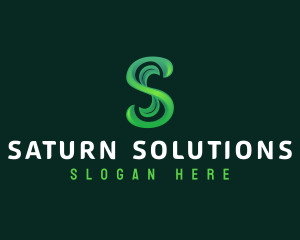 Plant Leaf Letter S logo design