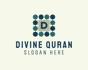 Quran - Arabian Islamic Star Motif logo design