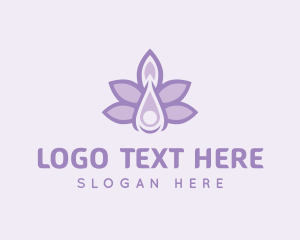 Aromatherapy - Lavender Oil Liquid logo design