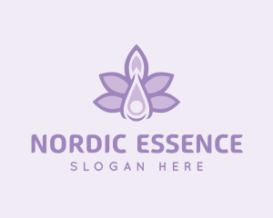 Lavender Oil Liquid logo design