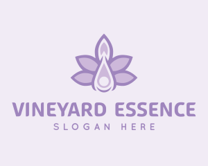 Lavender Oil Liquid logo design