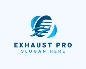 Exhaust - HVAC Ventilation Exhaust logo design