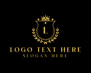 Legal Advice - Wreath Shield Crown Academy logo design