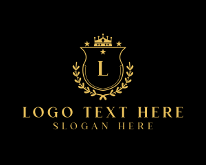Legal Advice - Wreath Shield Crown Academy logo design