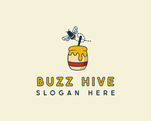 Bee - Dessert Honey Bee logo design