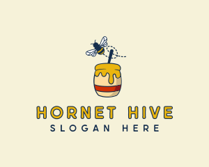 Hornet - Dessert Honey Bee logo design