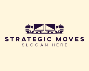 Truck Freight Vehicle logo design