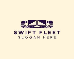 Truck Freight Vehicle logo design