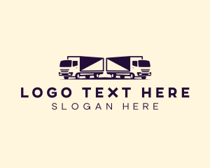 Freight - Truck Freight Vehicle logo design