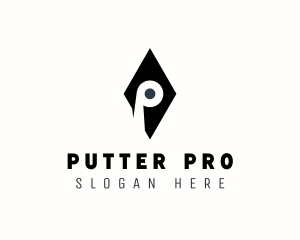 Diamond Studio Letter P logo design