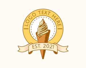 Resto - Summer Ice Cream Sundae logo design