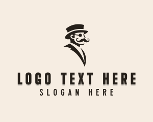 Grooming - Fashion Tailoring Gentleman logo design