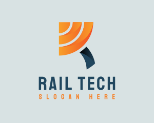 Letter R Signal Tech logo design