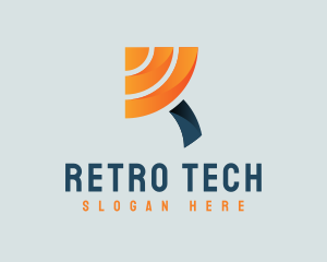 Letter R Signal Tech logo design