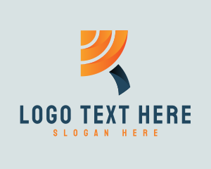 Internet Provider - Letter R Signal Tech logo design