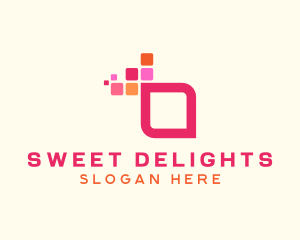 Digital Abstract Square logo design