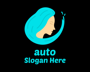 Ocean Wave Woman Logo