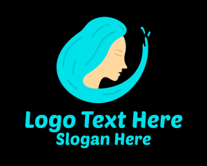 Ocean Wave Woman Logo