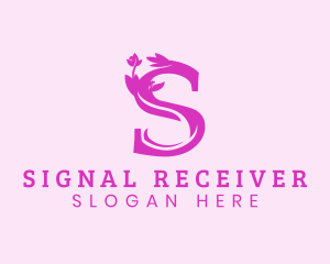 Flower Garden Letter S logo design