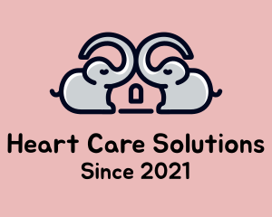 Elephant Heart Home logo design