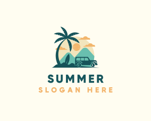 Summer Sunset Resort logo design