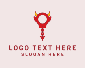 Red - Evil Red Handcuff logo design