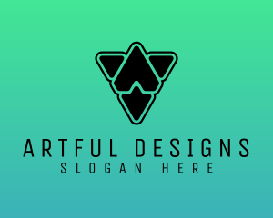 Digital Prism Shapes logo design