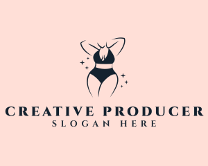 Bikini Lingerie Woman Logo