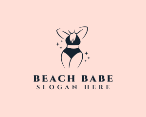 Bikini Lingerie Woman logo design