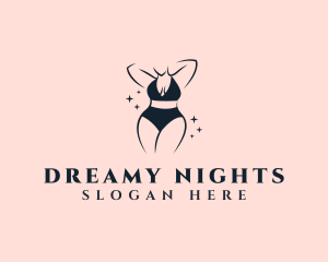 Sleepwear - Bikini Lingerie Woman logo design