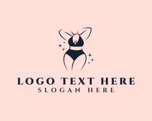 Underwear - Bikini Lingerie Woman logo design