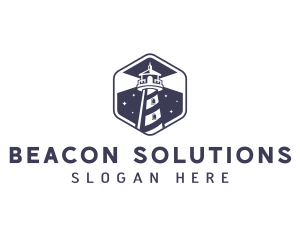 Beacon - Tower Lighthouse Beacon logo design