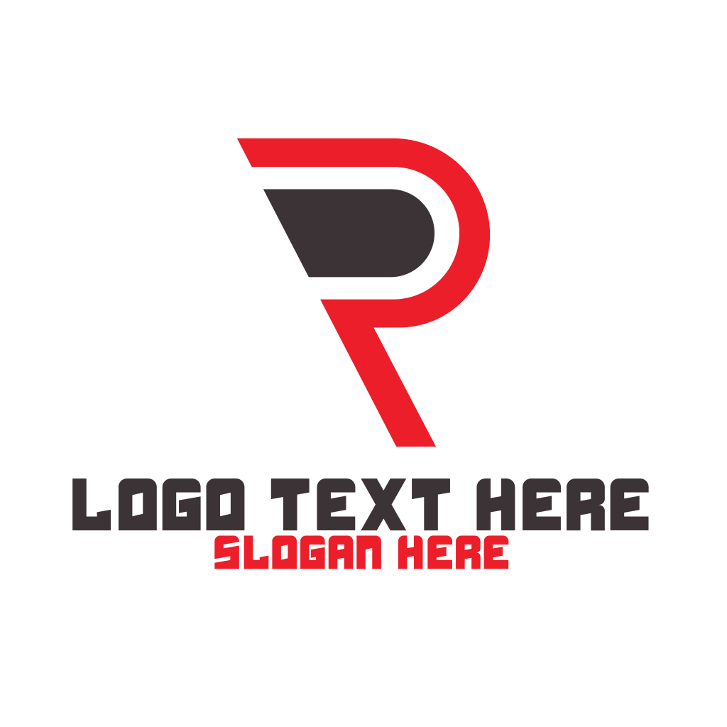 Modern Red P Outline Logo | BrandCrowd Logo Maker